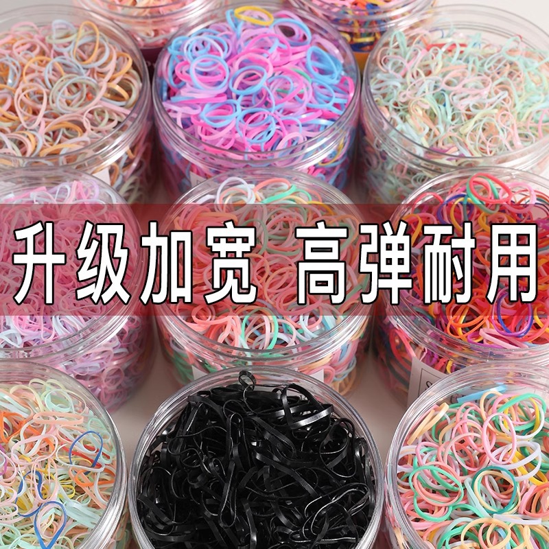 Cordón de cabello desechable para mujeres de alta calidad, anillo de cabello de alta elasticidad y duradero para niños, toque de cabello de cabello no lesionado