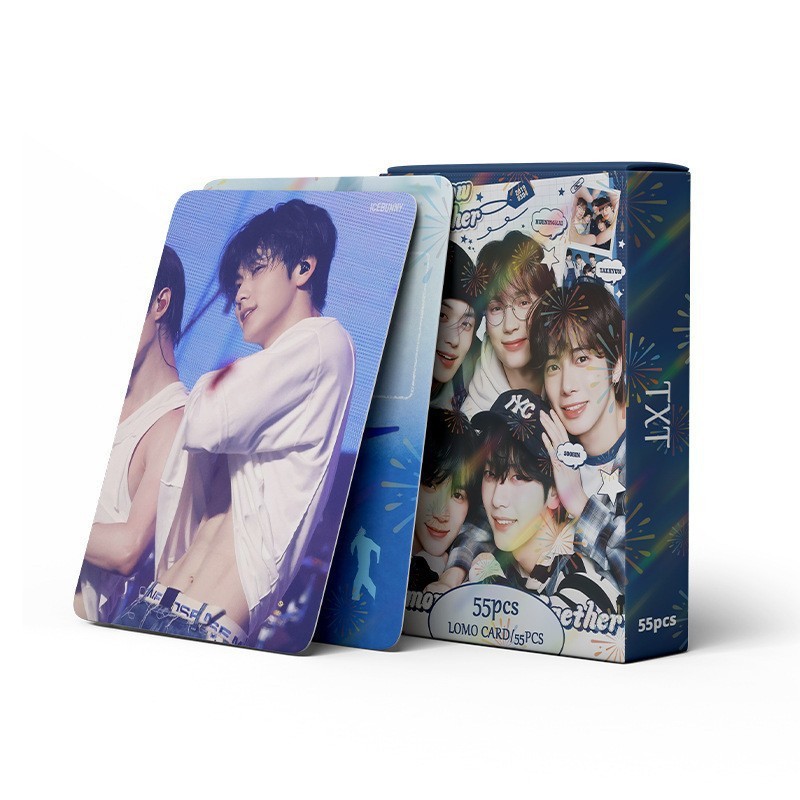 Cadena total, una gran cantidad de stock, 55 hojas de tinta BT SK IVE ATEEZ KPOP, estrellas coreanas alrededor de LOMO