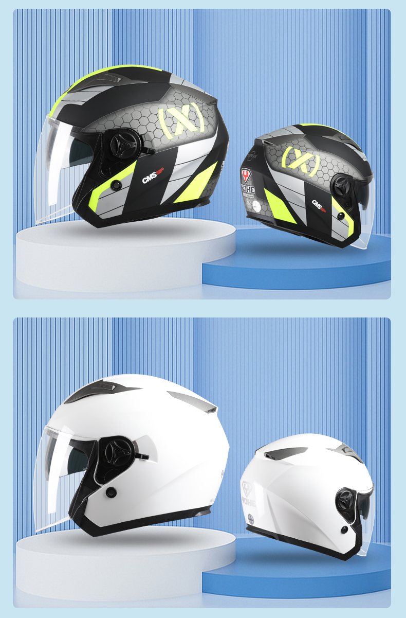 3C Certified Motorcycle Helmet Four Seasons Electric Car Half Helmet