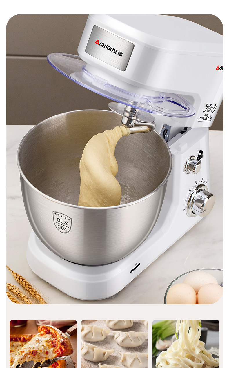 Stand mixer 4L capacity, multifunctional dough mixer