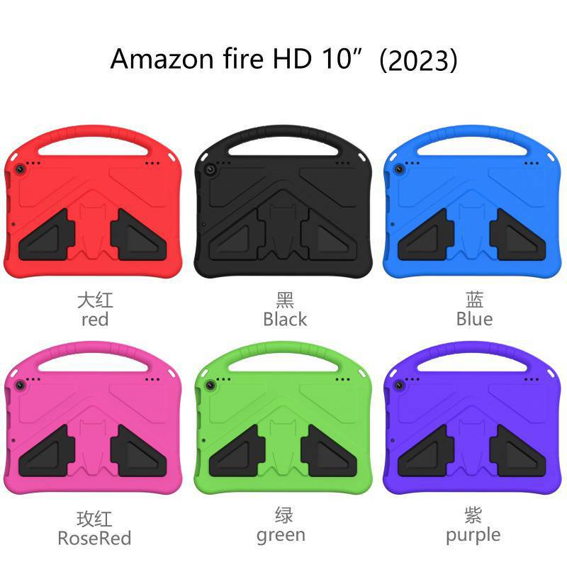 Suitable for Amazon Kindle Fire Hd10 2023/2021 Tablet Case Kidsren's Anti-Fall Protective Cover