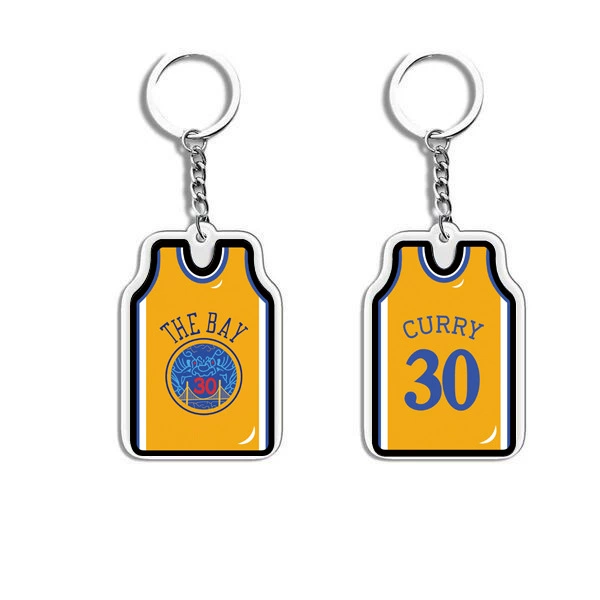 П pendant из акрилового джерси, мини униформа подвеска, 4.6×3.2 см, акрил + металл