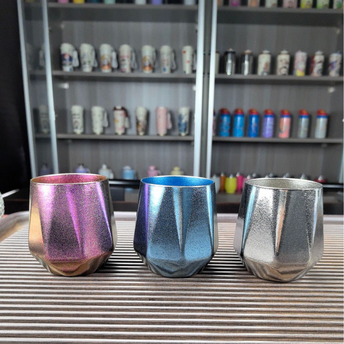 Titanium cup, pure titanium beer cup, large ice-flake double-layer insulated goose egg cup, eggshell cup, large-capacity portable cup for outdoor camping