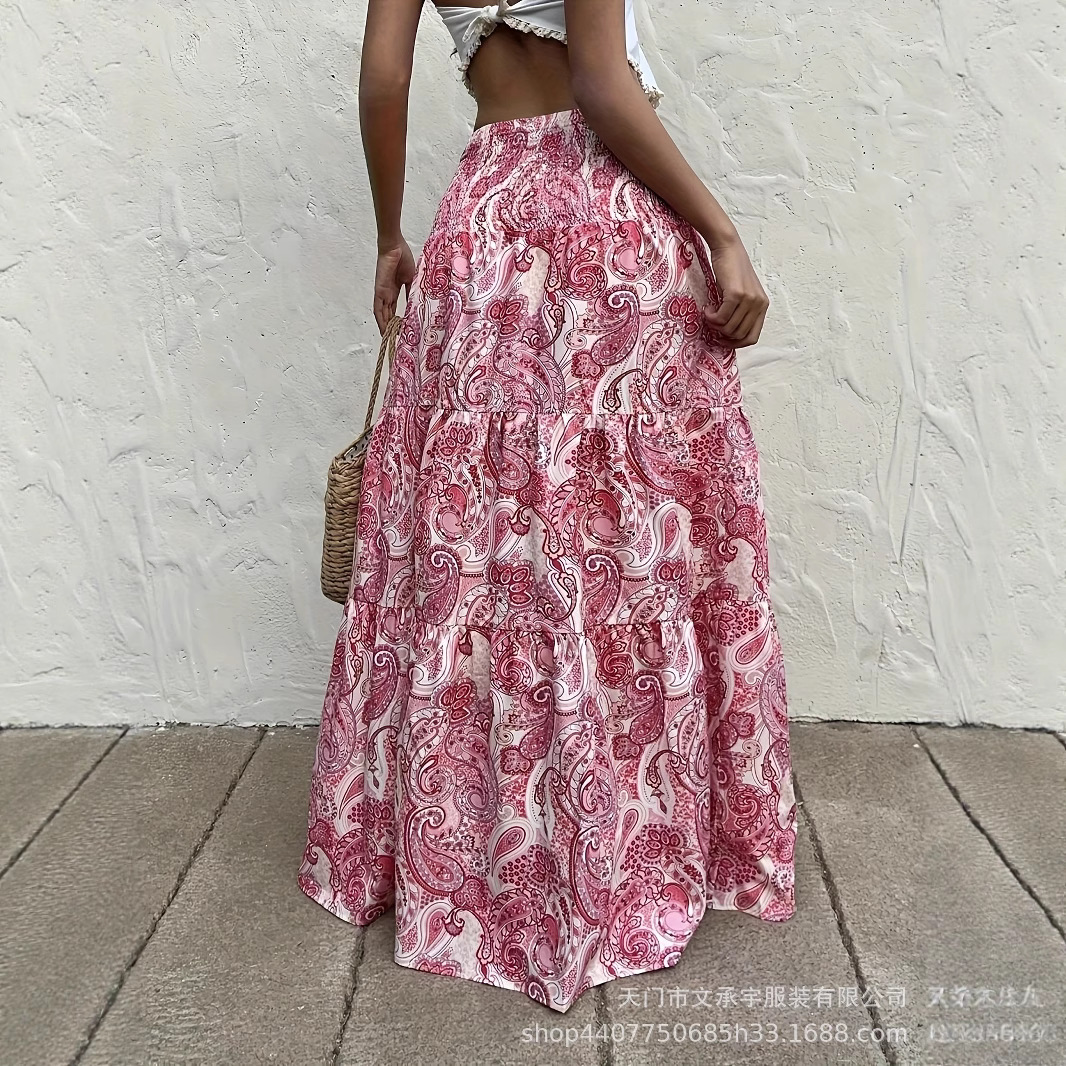 2025 European and American Cross-Border Export Aliexpress Amazon Independent Station Loose Mid-Length Elegant Skirt