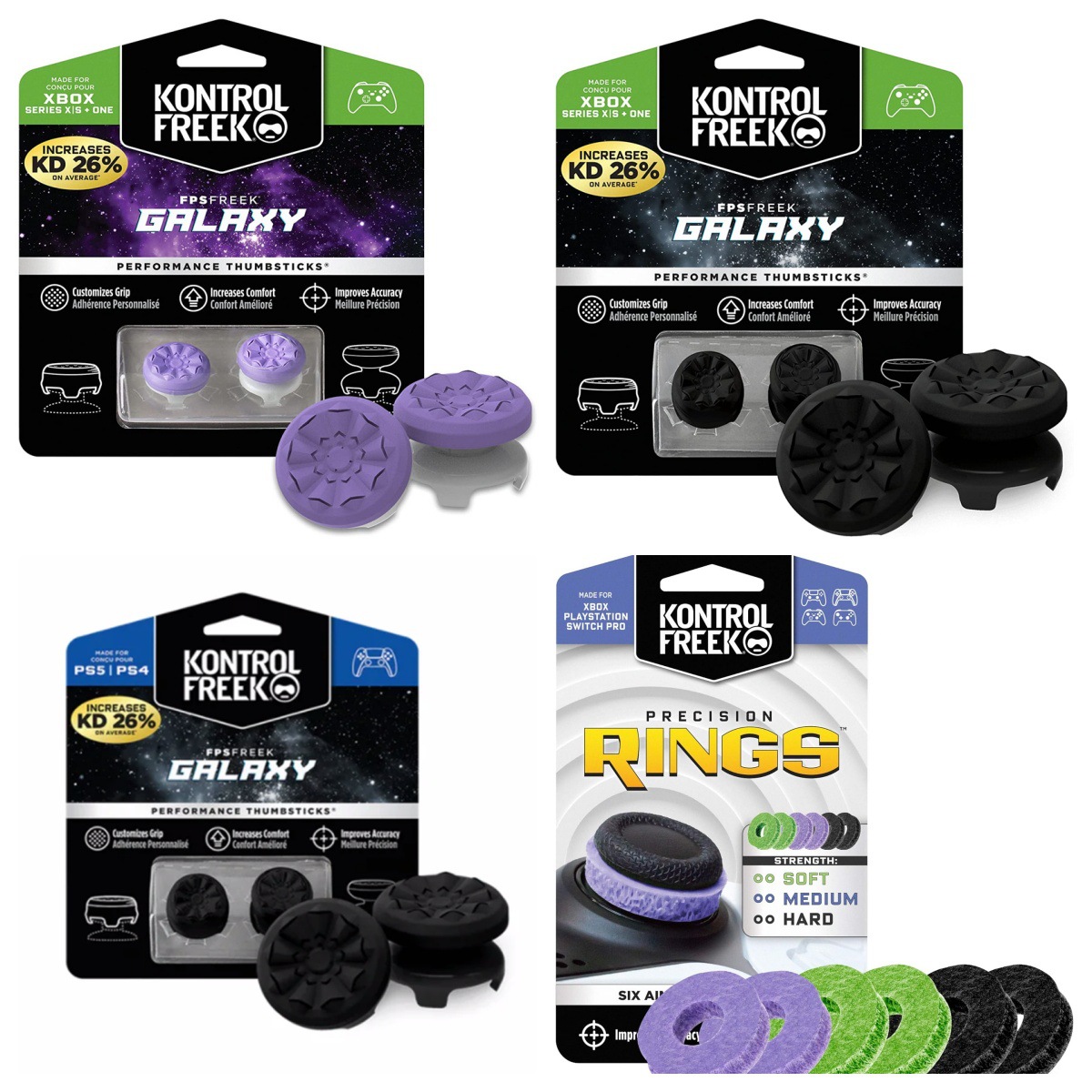 Popular Foreign Trade Cross-Border Ps4 Game Controller Joystick Cap Ps5 Joystick Protection Anti-Slip Fps Button Competitive Cap