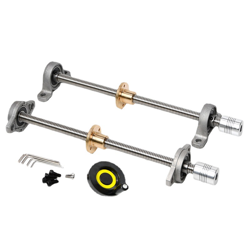 T型丝杆T10丝杆多头丝杆直径10mm梯形不锈钢丝杆套组3D打印丝杆