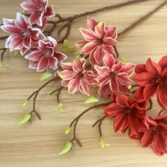 高級年夜花単枝3頭の偽花がリビングの食卓を飾ってシミュレーション花EVAシミュレーションモクレン卸売り