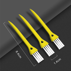手機清潔刷 塑料小毛掃 8.4cm黃色小毛刷子 清潔縫隙灰塵小刷子