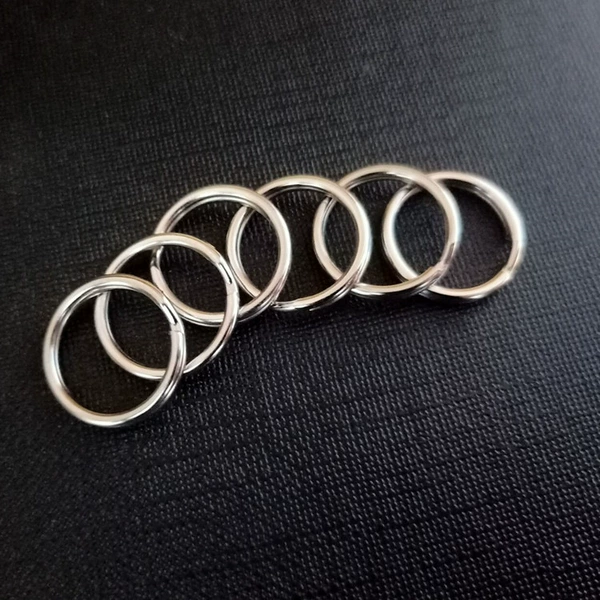 Железо, серебристый (кольцо)