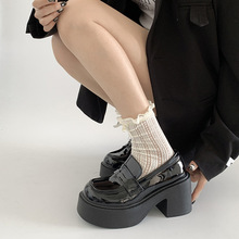 复古厚底小皮鞋女英伦风单鞋外穿2025新款秋夏季百搭粗跟乐福鞋子