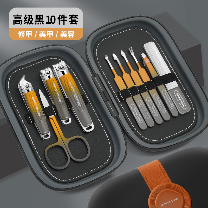 Empuje casero cucharas de orejas tijeras de uñas en stock set tijeras de belleza tijeras de piel muerta tijeras de manicure de canal inclinado