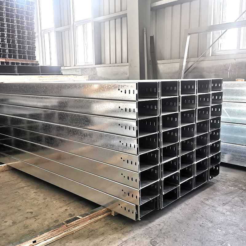 供应钢制金属线缆铁盒200*100*1.0mm热镀锌铝合金热浸锌槽式电缆