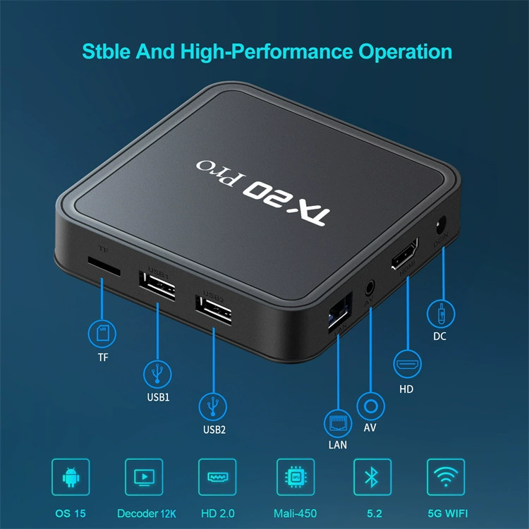 TX20 Pro ATV Allwinner H313 Android TV BOX16GB 256GB TX100