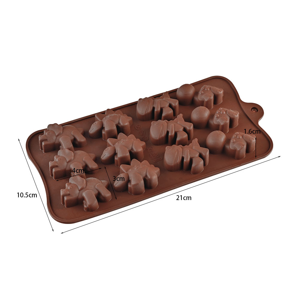 Molde de Silicona para Chocolate DIY, Multiuso con Formas de Dibujos Animados para Repostería