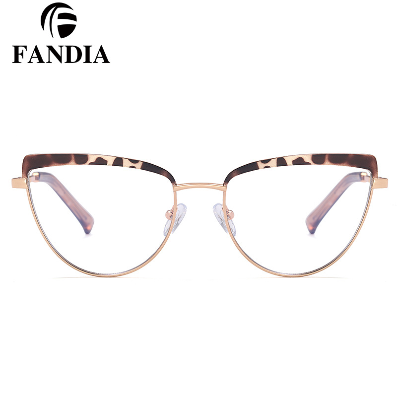 95557 nuevo anti-azul gafas de luz unisex gafas de ordenador Retro de metal gafas lisas gafas de Marco