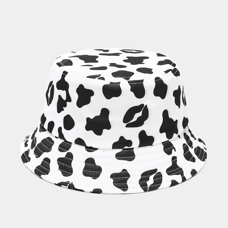 Unisex Hip Hop Retro Farbblock Breite Traufen Bucket Hat display picture 1