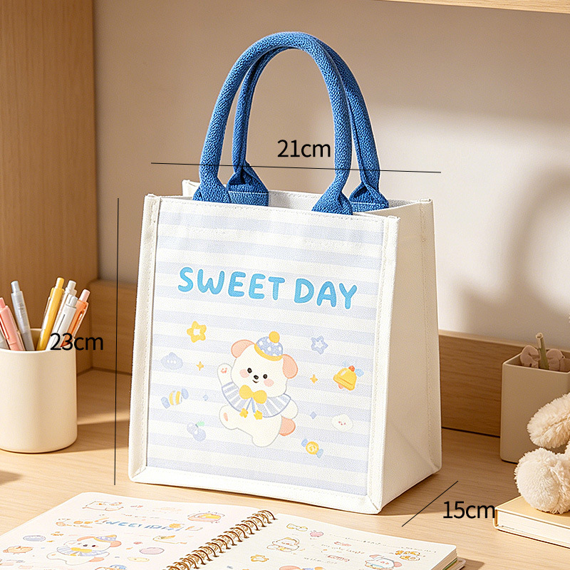 Bolsa de lona Bolsa de tote de oso personalizada Bolso de lona tridimensional para estudiante Carpeta personalizada con logo Bolsa de lona pequeña image 13