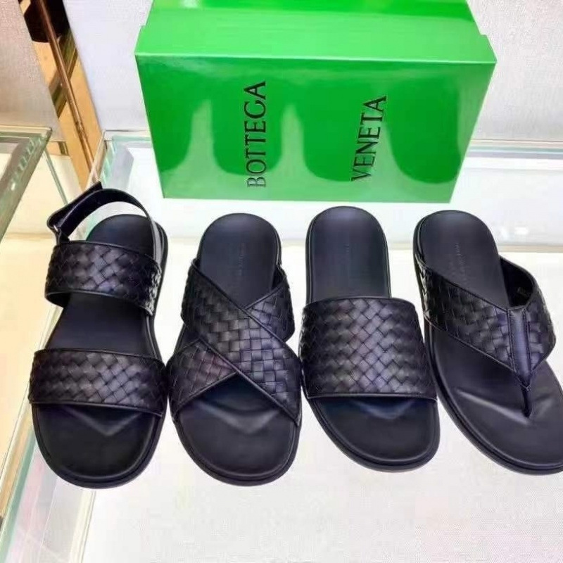 Bv Summer New Men's Woven Slippers for Outer Wear Flip-Flops Anti-Slip Outdoor Sandals Slippers