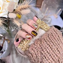 Xiaoying Nail Art - Black Sugar Chestnut Cat Eye Gel Milk Bottle 15ml (Solid Color) Nail Polish