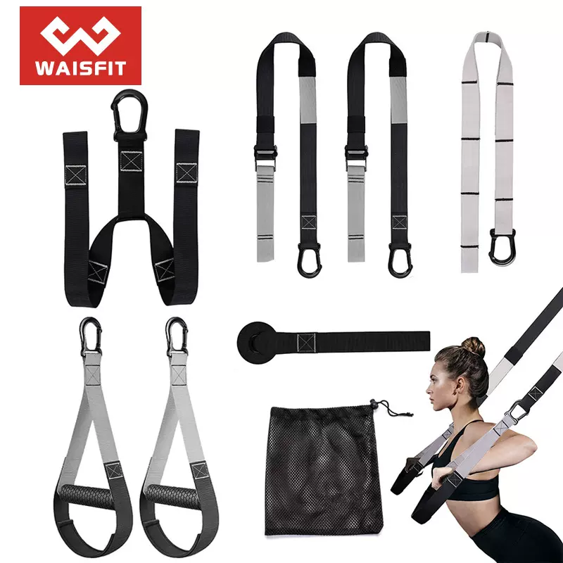 训练带拉力绳运动男女腹肌力量家用多能健身房器材