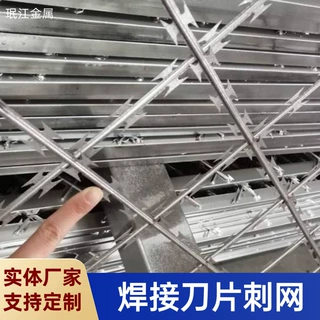 监狱机场不锈钢刀片焊刺绳网边境线防攀爬隔离防护带刺刀片刺网