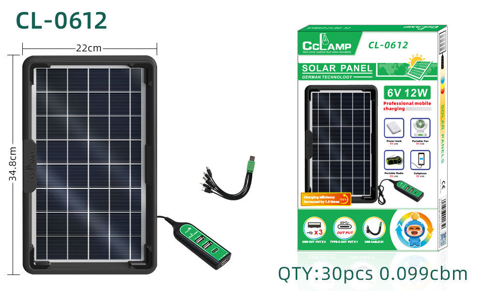Nuevo panel solar fotovoltaico sistema fotovoltaico de silicio monocristalino módulo de generación de energía recargable panel fotovoltaico al aire libre