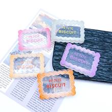 高级感渐变托盘冰透饼干盘树脂盘子diy冰箱贴配件娃娃屋造景摆件