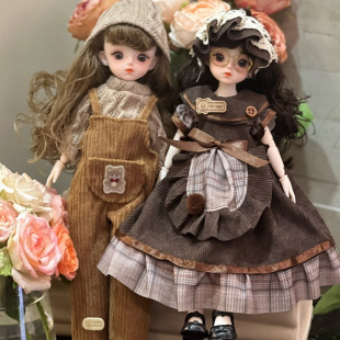 Четырехцентная кукла BJD 6 минут 30 см одевалка принцесса одежда игрушка девушка полный набор онлайн красная кукла