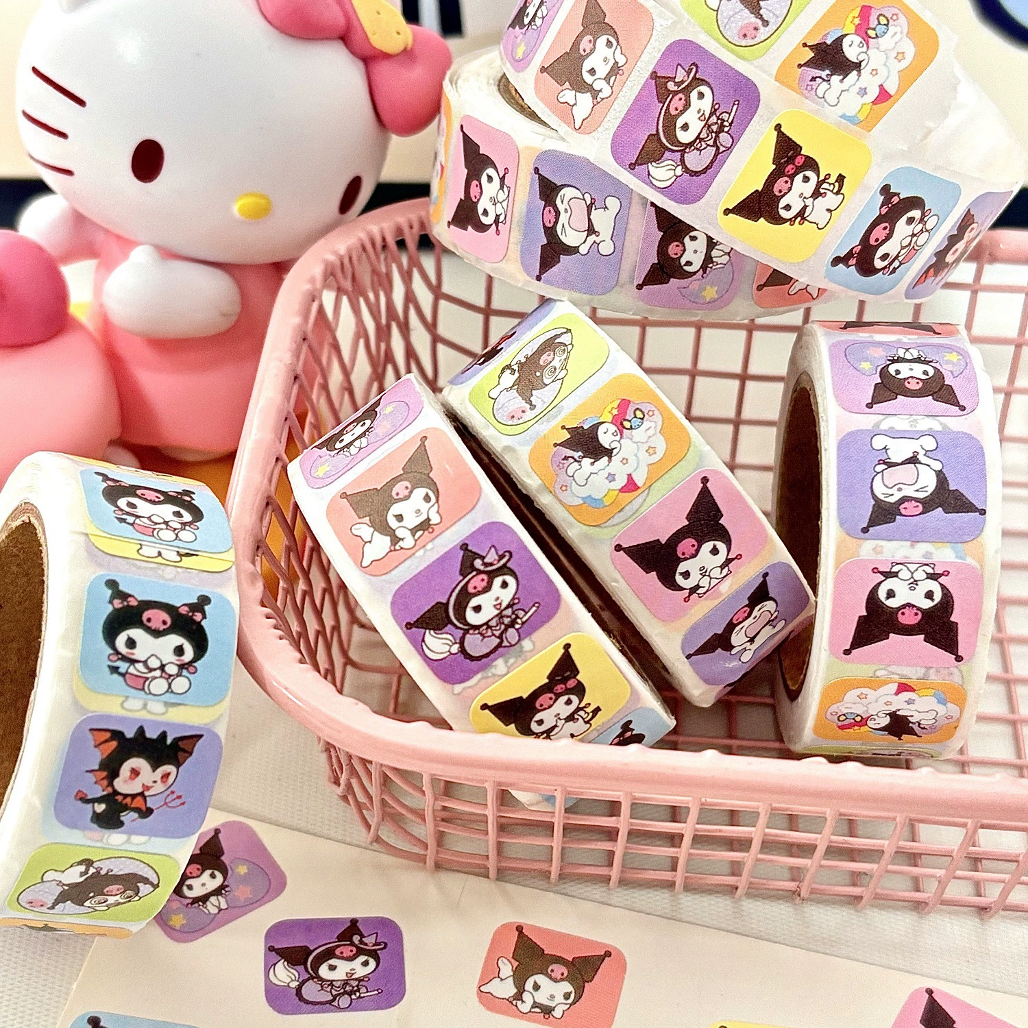 Наклейка-декор для DIY Sanrio Kulomi высокоценной мультяшной ручной учётной записи школьной ленты