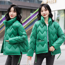 2022冬季新款棉衣女短款韓版寬松時尚立領加厚學生面包服外套