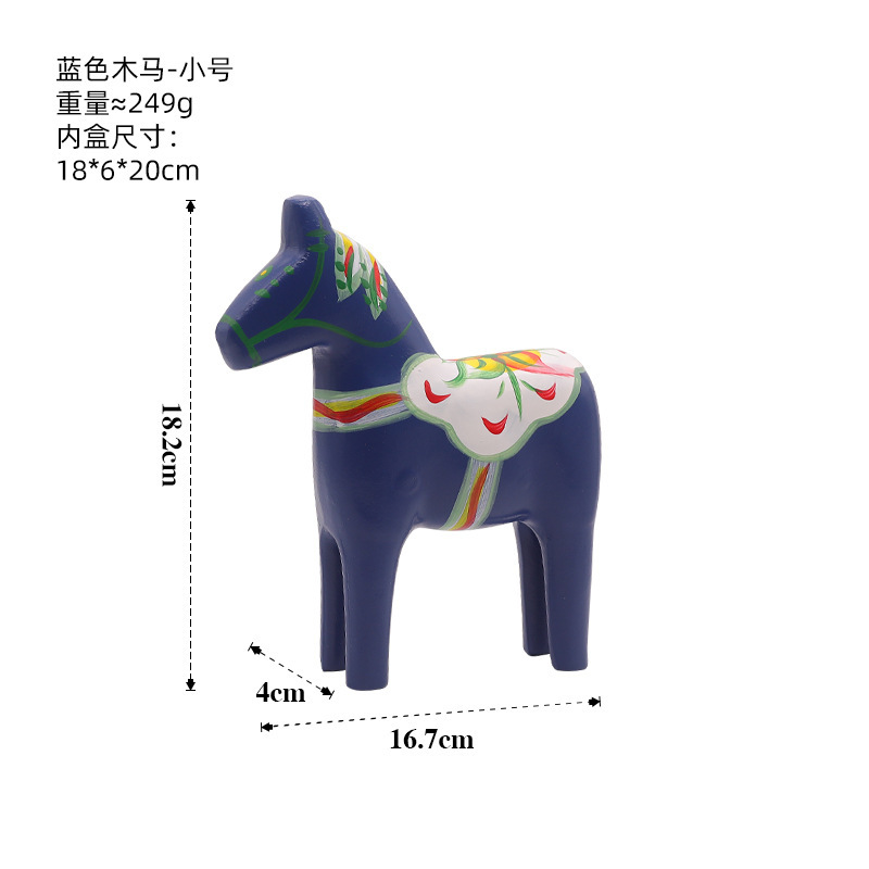 現代のシンプルなモランディ色の創意達拉木の木馬の置物の家庭の装飾品の客間のテレビの戸棚のお茶の数々の装飾|undefined