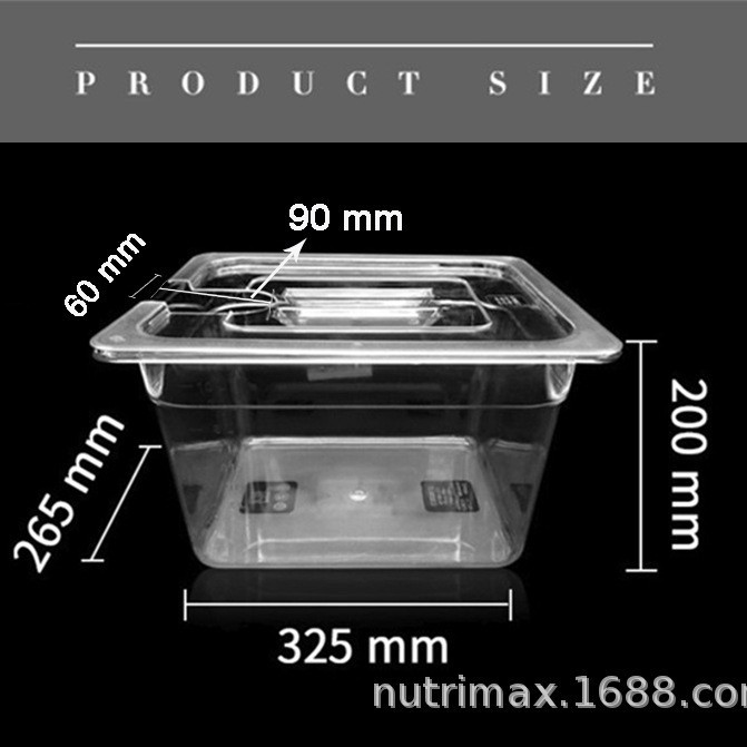 Sous Vide baja temperatura olla de cocina lenta palo tanque de agua especial contenedor bañera accesorios 11L barril con tapa