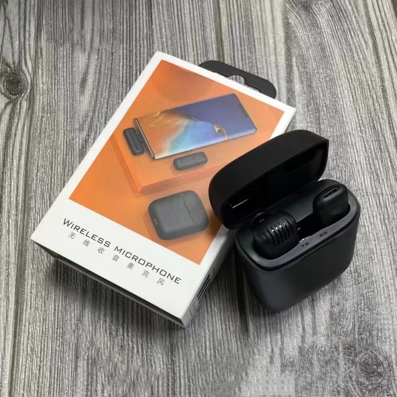 Micrófono de clip de cuello inalámbrico J11/13 transfronterizo con almacén de carga teléfono móvil en vivo micrófono de radio de reducción de ruido de grabación al aire libre