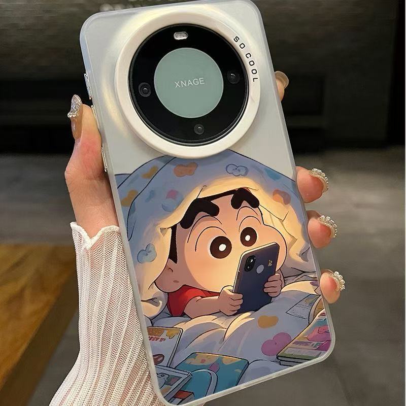 Crayon Shin-Chan Is Suitable for Huawei Mate70Pro Mobile Phone Case 60 New Model 5 Anti-Fall Pura70 Matte Ultra-Thin Protection