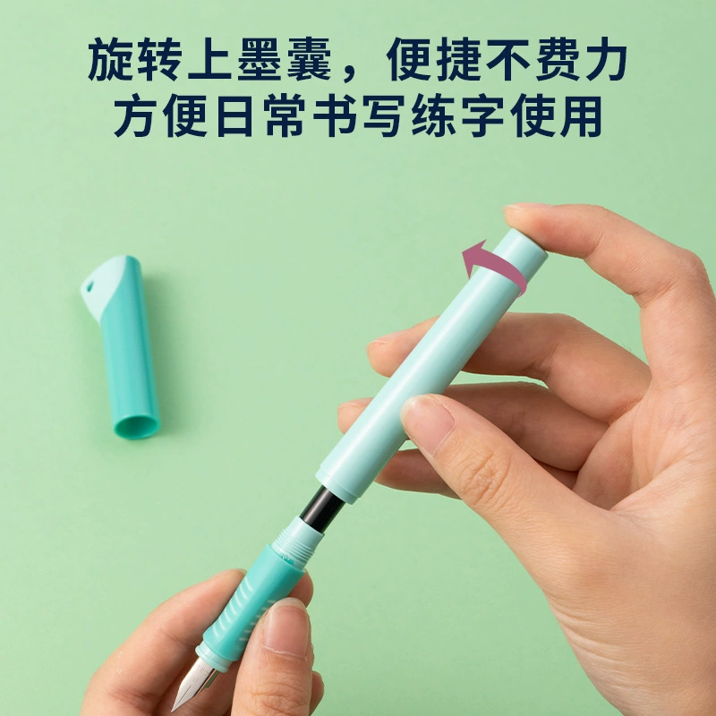 Замена чернил для ручки-ремня A907-1 Macaron Beginner’s Correction Pen EF Bright Tip EF Pure Blue Student Practice Words