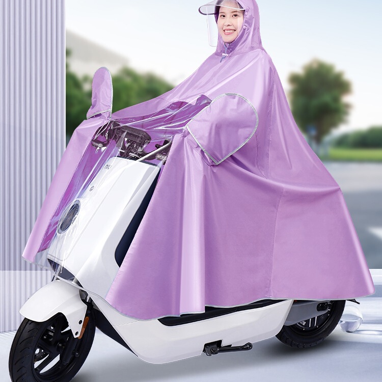 Raincoat for Electric Vehicles for Women, New Style, Double Full Body, Long Rainproof Motorcycle Battery Vehicle Poncho