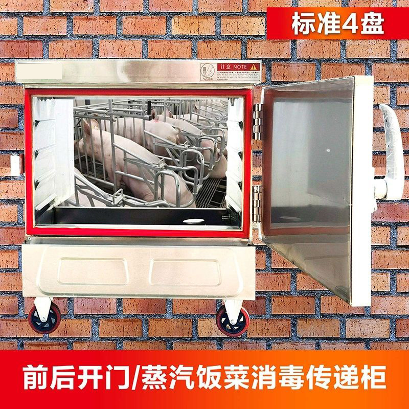 Puerta abierta delantera y trasera puerta abierta doble gabinete de transferencia para granja de comidas de vapor de granja de cerdos desinfección de alta temperatura gabinete de arroz al vapor caja de vapor