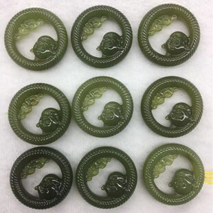 Hetian Jade Heart Buddha Jade Pendant Ice Pendant High-end Men's and Women's Pendant