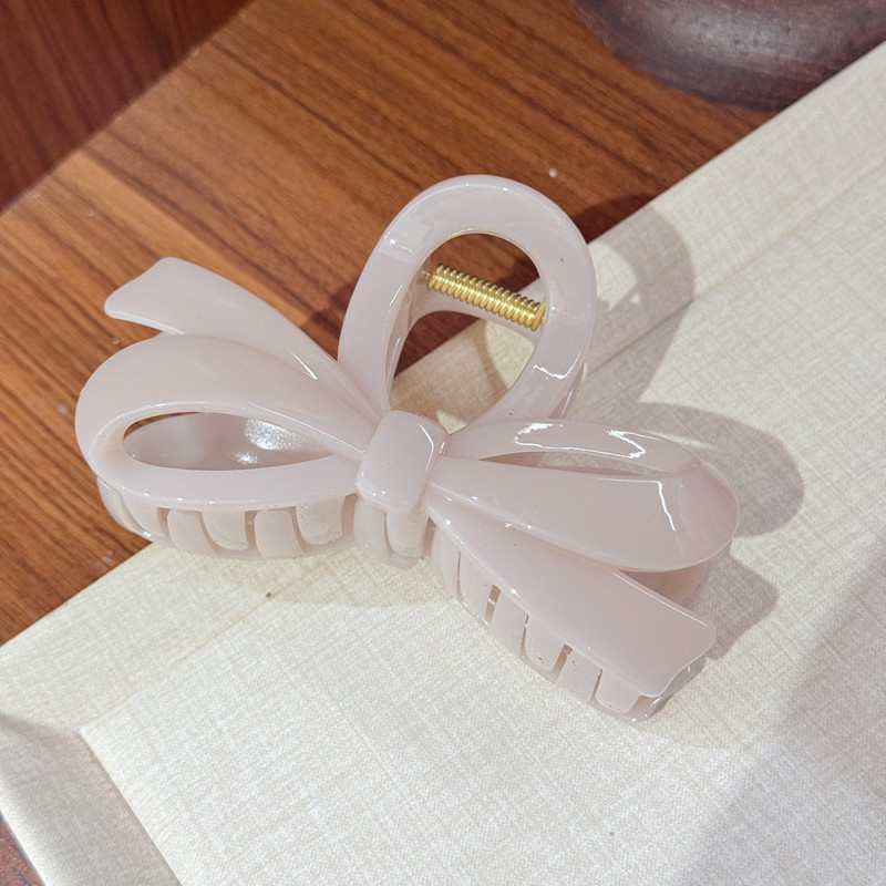 ヨーロッパとアメリカのクロスボーダー大型新しいハイエンドクリップリボン後頭部ヘアクリップサメクリップヘアアクセサリーヘアピン|undefined
