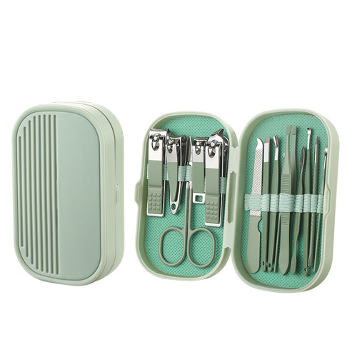 Wholesale 8-piece nail clipper set of the same style, nail scissors, nail clippers, ear scoop, pedicure tool, 14-piece eyebrow set