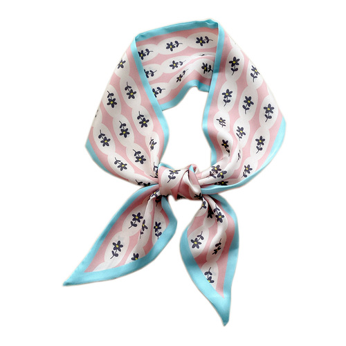 New style small long silk scarf for women in spring, autumn and winter, fashionable matching shirt, suit, narrow hairband, streamer, tied bag