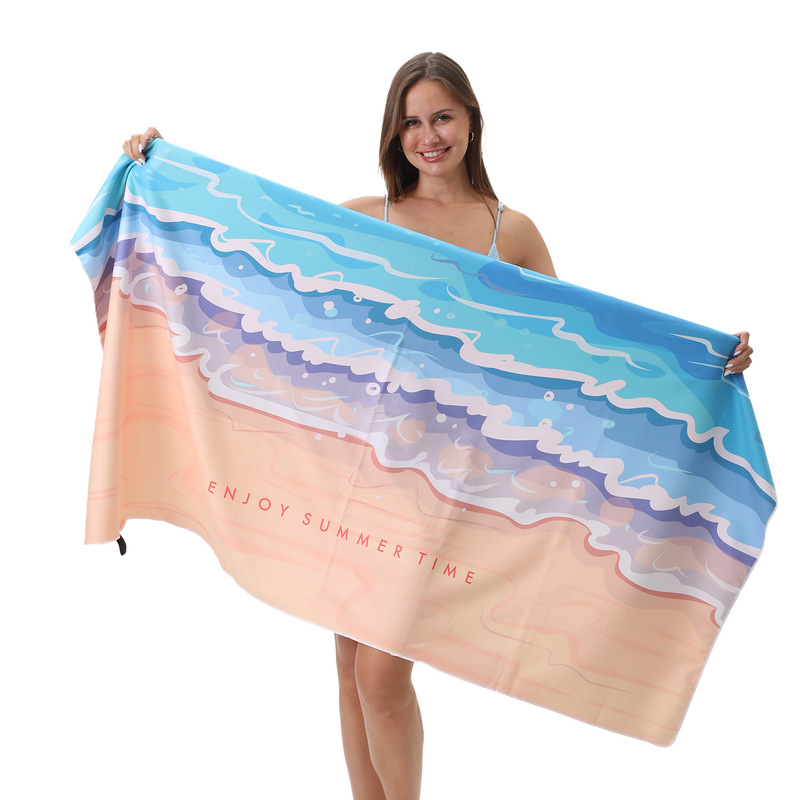in stock explosive anti-ultraviolet beach towel travel yoga exercise quick-drying towel wholesale beach sunscreen towel