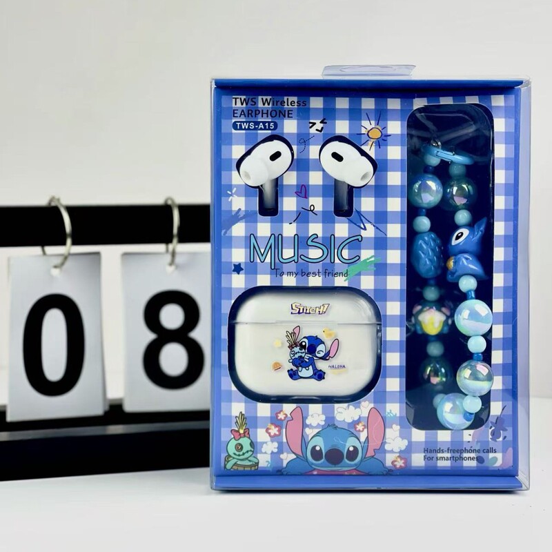 Foreign Trade Stitch Bluetooth Headset Wireless Sports Noise Canceling In-Ear Headset Stitch Beaded Chain Combination Gift Foreign Trade Stitch Bluetooth Headset Wireless Sports Noise Canceling In-Ear Headset Stitch Beaded Chain Combination Gift