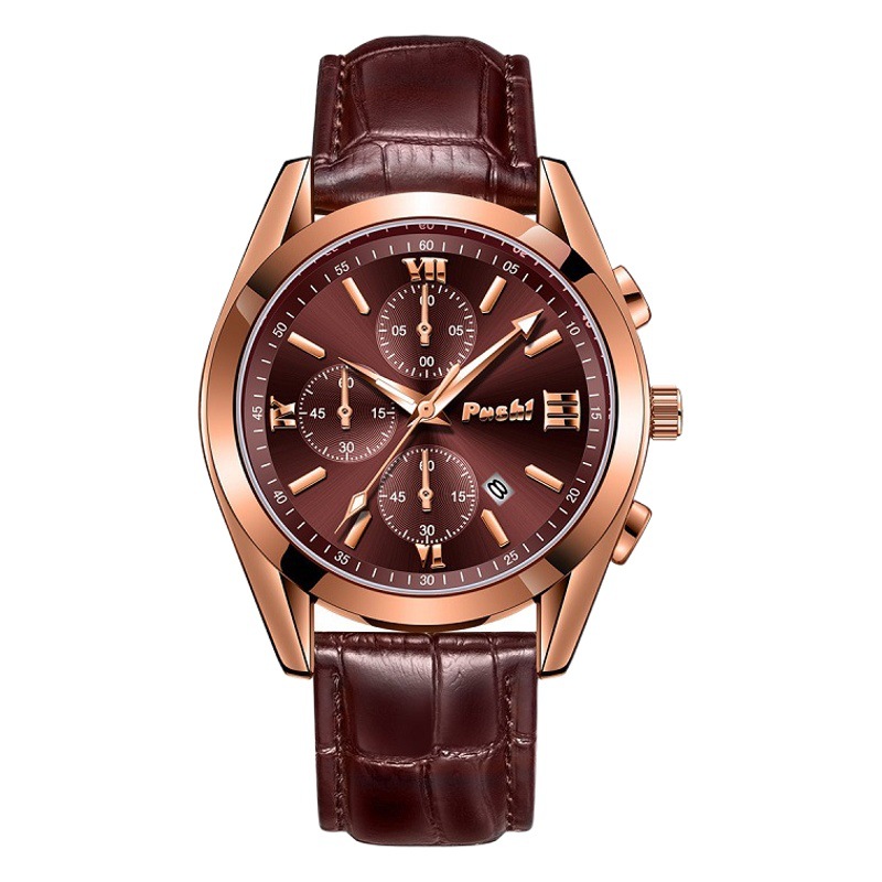 Nuevo reloj de movimiento automático reloj de los hombres calendario luminoso impermeable moda reloj de cuarzo de los hombres