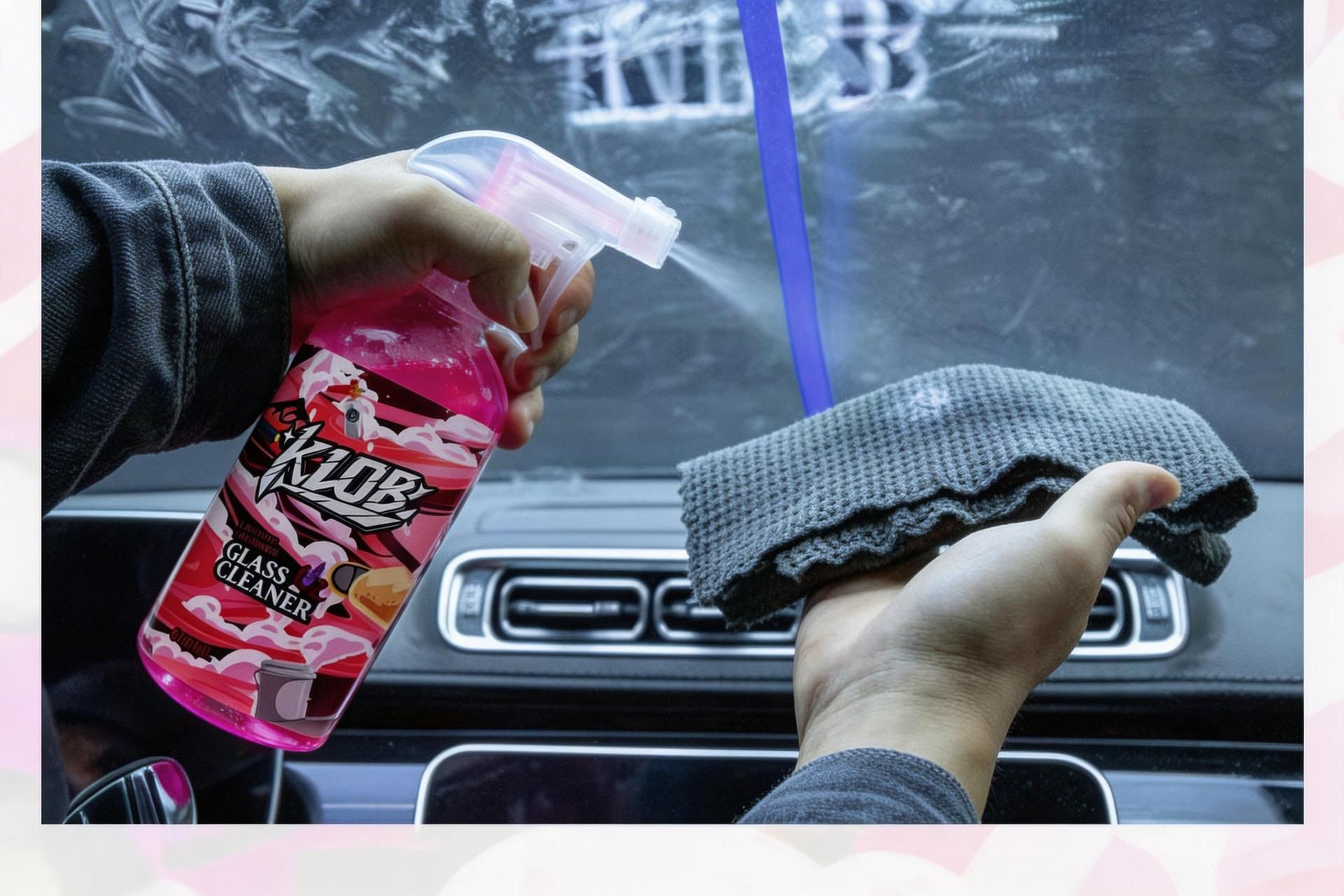 C2 Glass Cleaning Liquid, Car Oil Film Remover, Powerful and Efficient Stain Remover for Car Windows and Rearview Mirrors