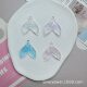 Semi-permeable mermaid tail patch 30mm pearlescent flash resin accessories wholesale diy hair accessories material hand-made cross-border