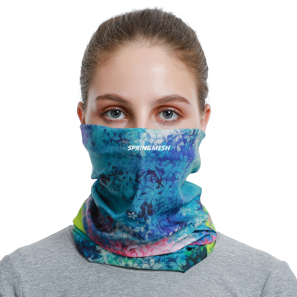 Cross-border direct sales: colorful patterned 3D digital print unisex magic headscarf, outdoor cycling face mask