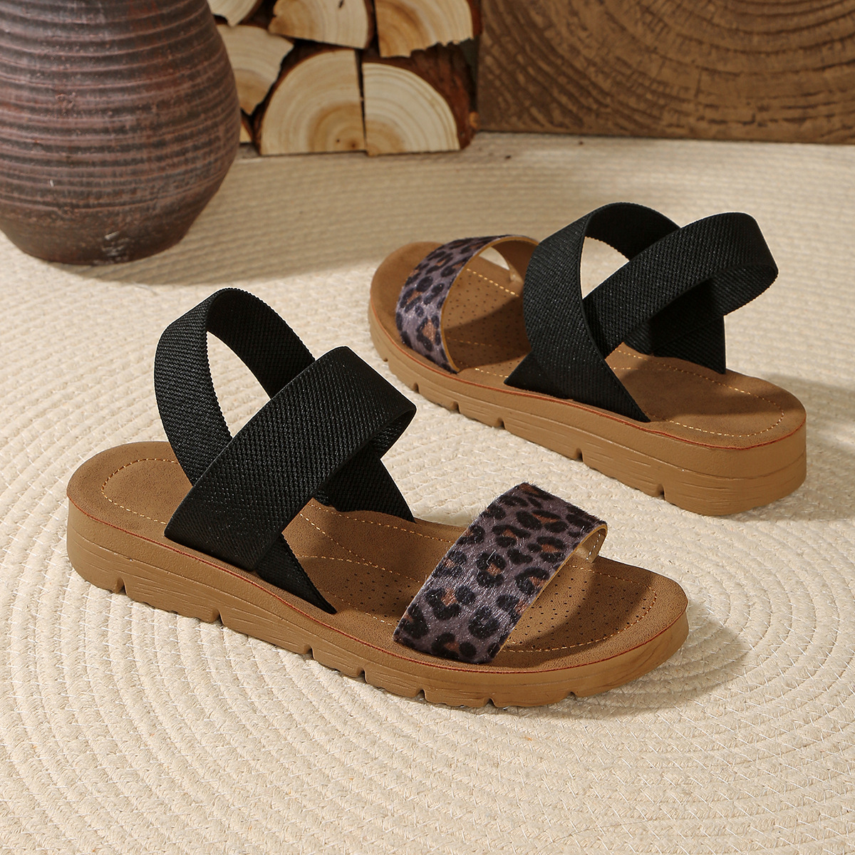 블랙 레오파드 프린트