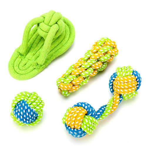 Pet Supplies New Pet Toys Combo Set Pet Cotton Rope Dog Toy Durable Chew Toys for Dogs