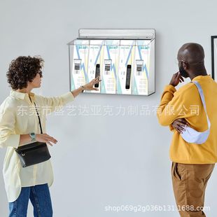 Acrylic Outdoor Manual Waterproof Support Screw Manual Sub-Advertising Display Box Outdoor Wall-Mounted Counter Storage Rack